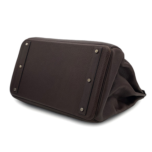 HERMES HAUT A COURROIES 45 CHOCOLAT TOGO HAND BAG □C SHW 90301846 - PURPOSE