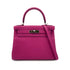HERMES KELLY 28 RETOURNE ROSE PURPLE TOGO HAND SHOULDER BAG C SHW 90301847 - PURPOSE