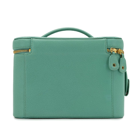 CHANEL VINTAGE VANITY HAND SHOULDER BAG GREEN CAVIAR SKIN 90301848 - PURPOSE