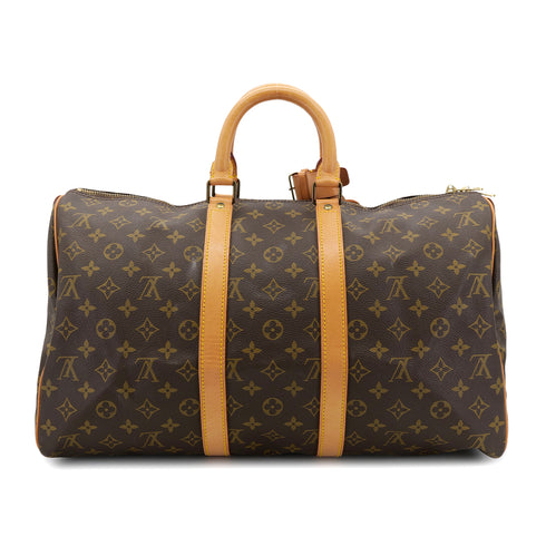LOUIS VUITTON MONOGRAM KEEPALL 45 LUGGAGE BROWN M41428 90302175 - PURPOSE