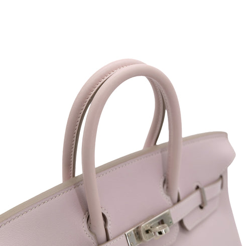 HERMES BIRKIN 25 ROSE DRAGEE VEAU SWIFT HAND BAG □L SHW 90302176 - PURPOSE