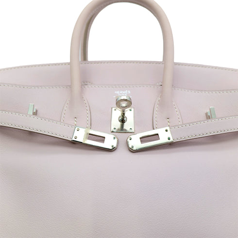 HERMES BIRKIN 25 ROSE DRAGEE VEAU SWIFT HAND BAG □L SHW 90302176 - PURPOSE