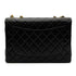 CHANEL VINTAGE JUMBO MATELASSE 30 CHAIN SHOULDER BAG BLACK LAMB SKIN 90302177 - PURPOSE