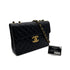 CHANEL VINTAGE JUMBO MATELASSE 30 CHAIN SHOULDER BAG BLACK LAMB SKIN 90302177 - PURPOSE