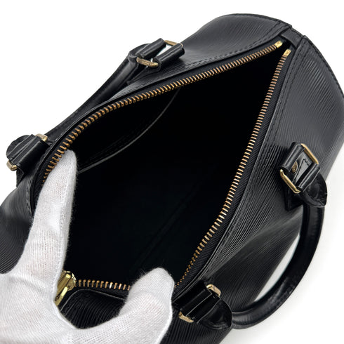LOUIS VUITTON EPI SPEEDY 25 HAND BAG NOIR LEATHER M59232 90302178 - PURPOSE
