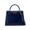HERMES KELLY 28 SELLIER BLUE ROY BOXCALF HAND SHOULDER BAG 〇Y GHW 90302180 - PURPOSE