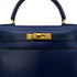 HERMES KELLY 28 SELLIER BLUE ROY BOXCALF HAND SHOULDER BAG 〇Y GHW 90302180 - PURPOSE