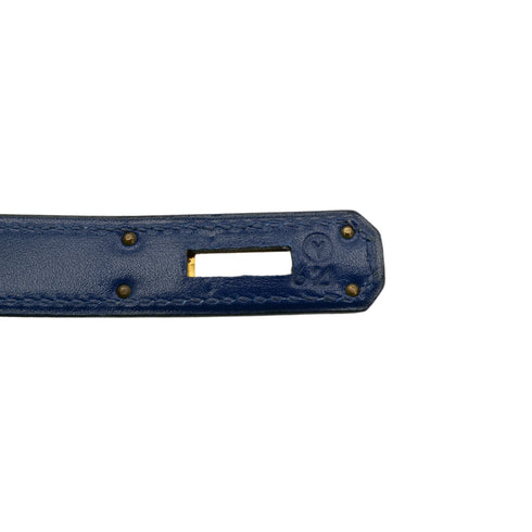 HERMES KELLY 28 SELLIER BLUE ROY BOXCALF HAND SHOULDER BAG 〇Y GHW 90302180 - PURPOSE