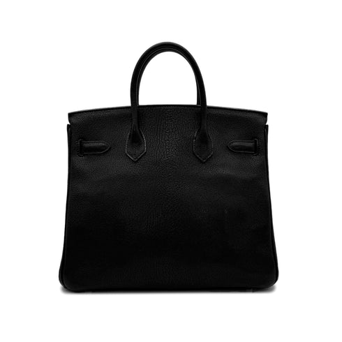 HERMES HAUT A COURROIES 28 BLACK CHEVRE COROMANDEL HAND BAG ▢L SHW 90302184 - PURPOSE