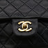 CHANEL VINTAGE CLASSIC FLAP MEDIUM CHAIN SHOULDER BAG BLACK LAMB SKIN 90302186 - PURPOSE