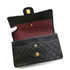 CHANEL VINTAGE CLASSIC FLAP MEDIUM CHAIN SHOULDER BAG BLACK LAMB SKIN 90302186 - PURPOSE