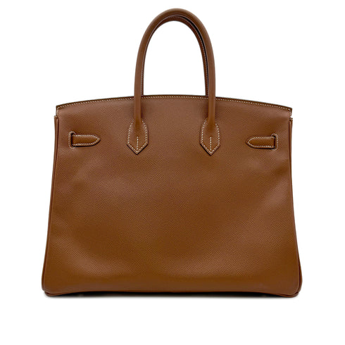 HERMES BIRKIN 35 GOLD VEAU EPSON HAND BAG □L SHW 90302187 - PURPOSE