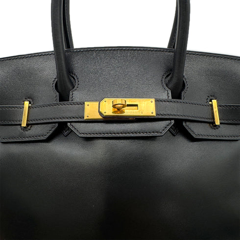 HERMES BIRKIN 30 BLACK BOXCALF HAND BAG □C GHW 90302189 - PURPOSE