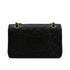 CHANEL VINTAGE CLASSIC FLAP MEDIUM CHAIN SHOULDER BAG BLACK LAMB SKIN 90302190 - PURPOSE