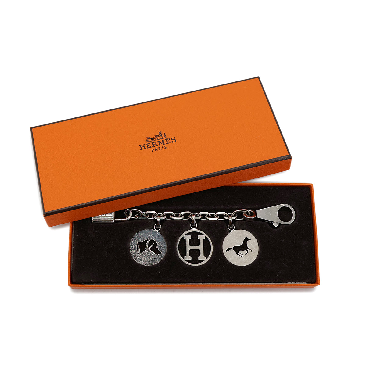 HERMES BAG CHARM AMULET 4 SILVER ACCESSORY 90302194