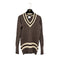 CHANEL VINTAGE COCOMARK KNIT TOPS BROWN CACHEMIRE 40 96A RTW 90302195 - PURPOSE