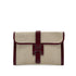 HERMES JIGE PM ROUGE H BOXCALF TOILE H CLUTCH BAG 〇K 90302333 - PURPOSE