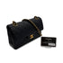 CHANEL VINTAGE CLASSIC FLAP SMALL CHAIN SHOULDER BAG BLACK LAMB SKIN 90302335 - PURPOSE