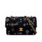 CHANEL MATELASSE CHAIN SHOULDER BAG BLACK TWEED BEADS RHINESTONE 90302336 - PURPOSE