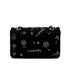 CHANEL MATELASSE CHAIN SHOULDER BAG BLACK TWEED BEADS RHINESTONE 90302336 - PURPOSE