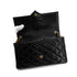 CHANEL VINTAGE MATELASSE BIG COCO CHAIN SHOULDER BAG BLACK LAMB SKIN 90302338 - PURPOSE