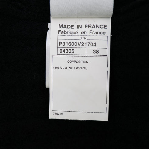 CHANEL SPORTS LINE COCO BUTTON SLEEVELESS DRESS BLACK WHITE WOOL 38 07A RTW 90302397 - PURPOSE