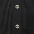 CHANEL COCO BUTTON LONG KNIT COAT BLACK COTTON 48 P63 RTW 90302398 - PURPOSE