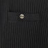 CHANEL COCO BUTTON LONG KNIT COAT BLACK COTTON 48 P63 RTW 90302398 - PURPOSE
