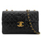 CHANEL VINTAGE MAXI MATELASSE 34 CHAIN SHOULDER BAG BLACK LAMB SKIN 90302643 - PURPOSE