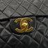 CHANEL VINTAGE MAXI MATELASSE 34 CHAIN SHOULDER BAG BLACK LAMB SKIN 90302643 - PURPOSE