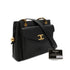 CHANEL VINTAGE TURN LOCK COCO BALL CHAIN TOTE BAG BLACK LEATHER 90302644 - PURPOSE