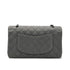 CHANEL VINTAGE CLASSIC FLAP MEDIUM CHAIN SHOULDER BAG GRAY CANVAS 90302647 - PURPOSE