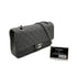 CHANEL VINTAGE CLASSIC FLAP MEDIUM CHAIN SHOULDER BAG GRAY CANVAS 90302647 - PURPOSE