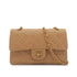 CHANEL VINTAGE CLASSIC FLAP SMALL CHAIN SHOULDER BAG CAMEL LAMB SKIN 90302649 - PURPOSE