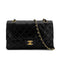 CHANEL VINTAGE CLASSIC FLAP MEDIUM CHAIN SHOULDER BAG BLACK LAMB SKIN 90302650 - PURPOSE