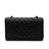 CHANEL VINTAGE CLASSIC FLAP MEDIUM CHAIN SHOULDER BAG BLACK CAVIAR SKIN 90302651 - PURPOSE
