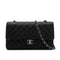 CHANEL VINTAGE CLASSIC FLAP MEDIUM CHAIN SHOULDER BAG BLACK CAVIAR SKIN 90302651 - PURPOSE