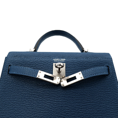 HERMES MINI KELLY 2 VERSO DEEP BLUE ORIGANO CHEVRE MYSORE HAND SHOULDER BAG U SHW 90302851 - PURPOSE