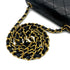 CHANEL VINTAGE MINI SQUARE 17 CHAIN SHOULDER BAG BLACK LAMB SKIN 90302858 - PURPOSE