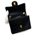 CHANEL VINTAGE MINI SQUARE 17 CHAIN SHOULDER BAG BLACK LAMB SKIN 90302858 - PURPOSE