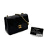 CHANEL VINTAGE MINI SQUARE 17 CHAIN SHOULDER BAG BLACK LAMB SKIN 90302858 - PURPOSE