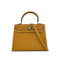 HERMES KELLY 25 SELLIER NATUREL SABLE CHEVRE HAND SHOULDER BAG □I SHW 90302860 - PURPOSE