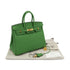 HERMES BIRKIN 25 VERT YUCCA TOGO HAND BAG B GOLD HARDWARE 90302884 - PURPOSE
