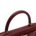 HERMES KELLY 28 SELLIER ROUGE H BOX CALF HAND BAG □A GHW 90302889 - PURPOSE