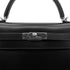 HERMES KELLY 32 SELLIER BLACK BOXCALF HAND SHOULDER BAG □F SHW 90302890 - PURPOSE