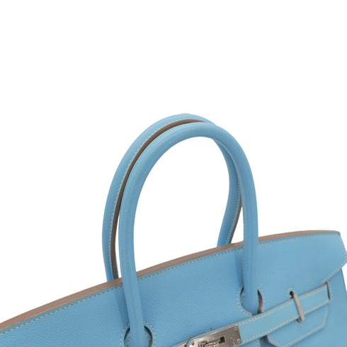 HERMES CANDY BIRKIN 35 CELESTE MYKONOS VEAU EPSOM HAND BAG □O SHW 90302891 - PURPOSE