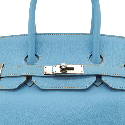 HERMES CANDY BIRKIN 35 CELESTE MYKONOS VEAU EPSOM HAND BAG □O SHW 90302891 - PURPOSE