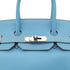 HERMES CANDY BIRKIN 35 CELESTE MYKONOS VEAU EPSOM HAND BAG □O SHW 90302891 - PURPOSE