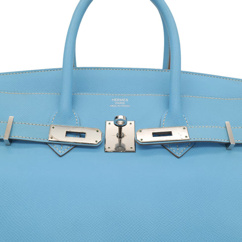 HERMES CANDY BIRKIN 35 CELESTE MYKONOS VEAU EPSOM HAND BAG □O SHW 90302891 - PURPOSE