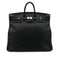 HERMES HAUT A COURROIES 50 BLACK TOGO HAND BAG □H SHW 90302895 - PURPOSE